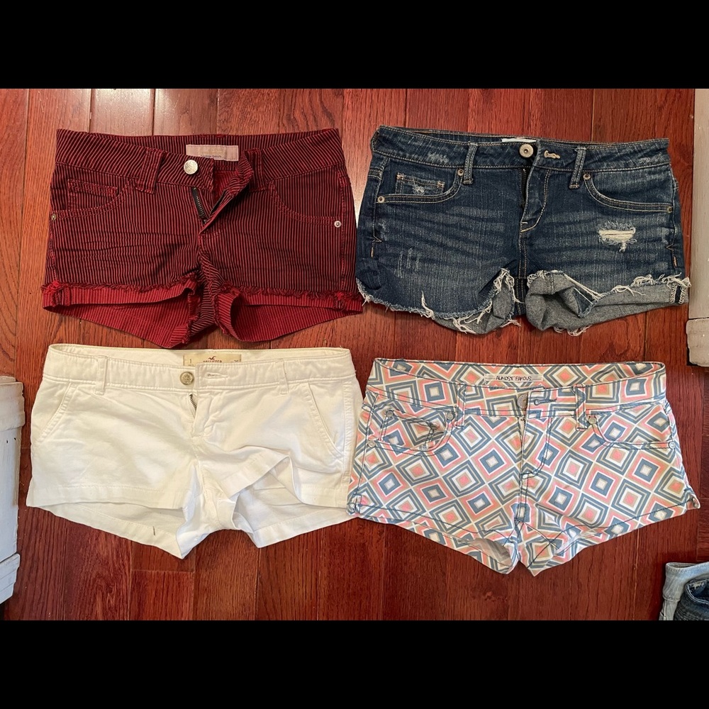 Denim and cargo shorts